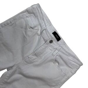 Vervet White Crop Skinny Fit Jeans Raw Hem Size 29 VT385 Womens Denim